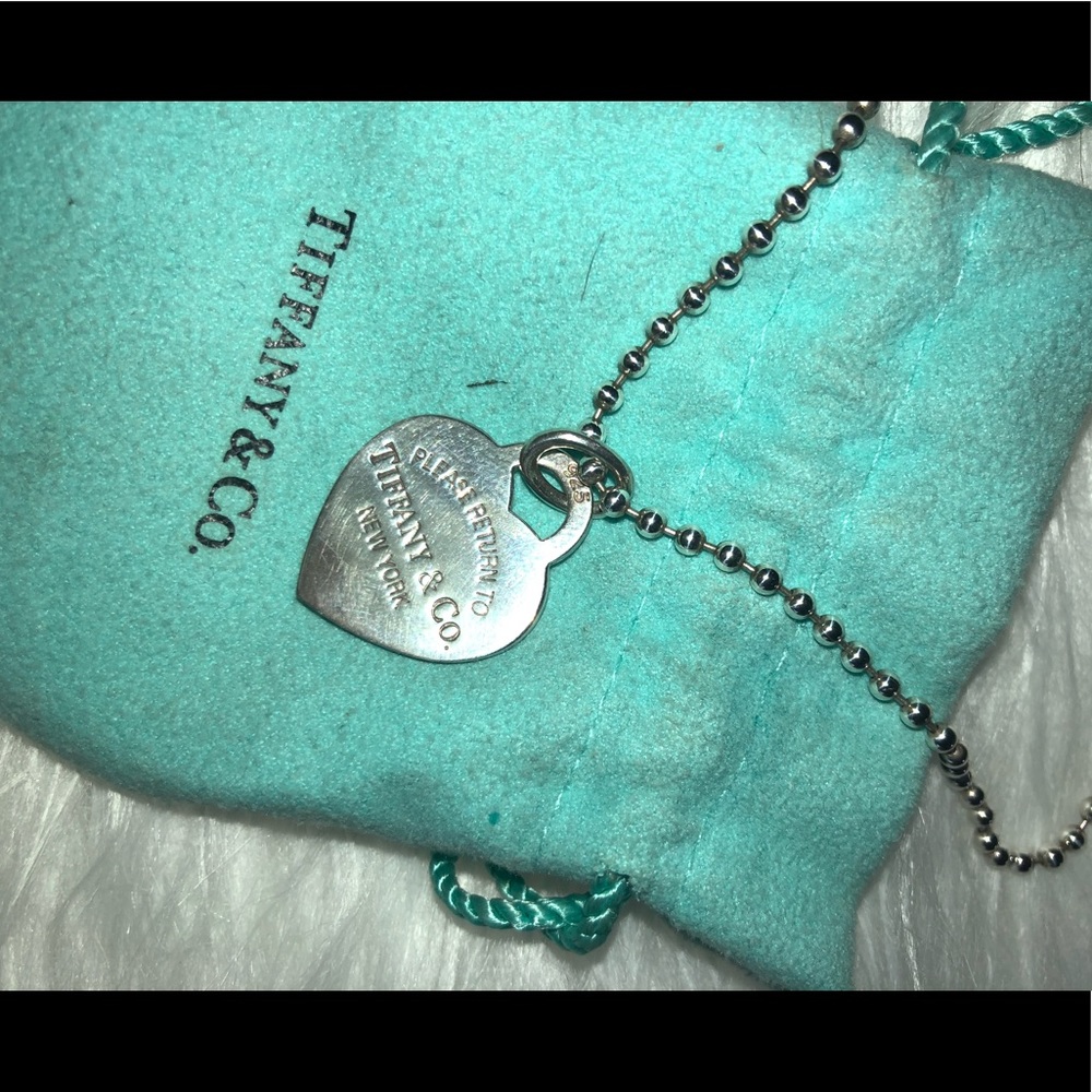 Authentic Silver Heart Tiffany & Co. Necklace